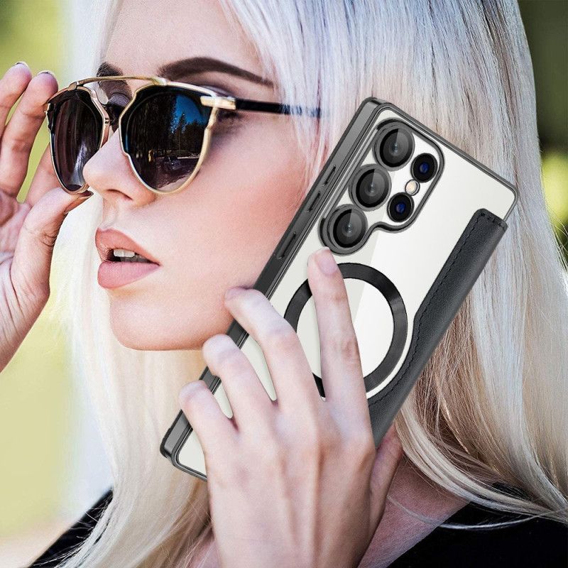 Flip Case Für Samsung Galaxy S25 Ultra 5g Magsafe-kompatible Steppung