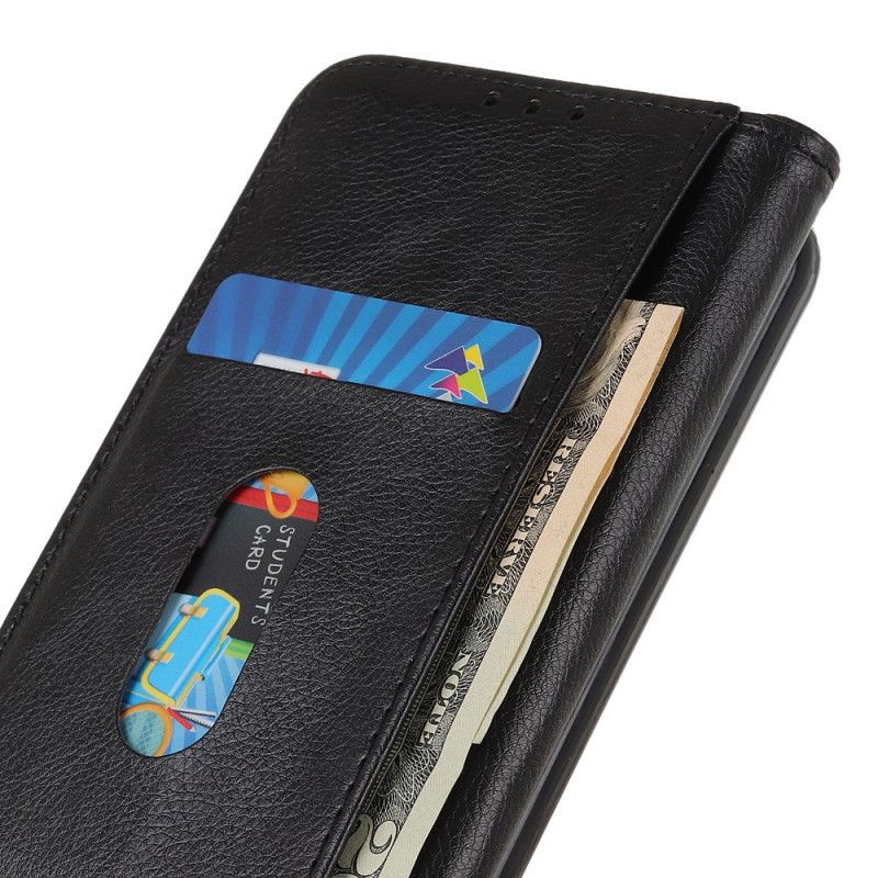 Flip Case Für Samsung Galaxy S25 Ultra 5g Spaltleder Litschi-optik