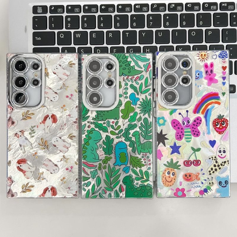 Hülle Für Samsung Galaxy S25 Ultra 5g Lustige Dinosaurier Mit Linsenschutz