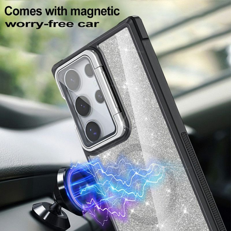 Hülle Samsung Galaxy S25 Ultra 5g Glitzer Mit Integriertem Ständer