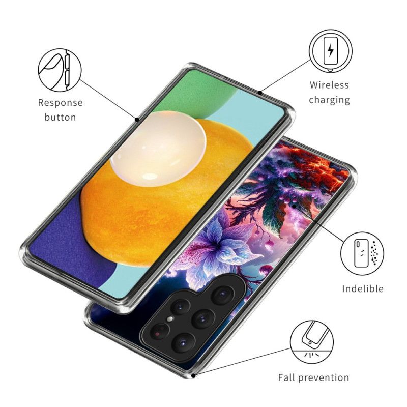 Hülle Samsung Galaxy S25 Ultra 5g Lila Blumen