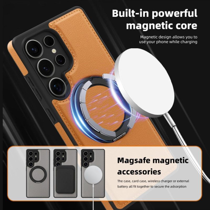 Hülle Samsung Galaxy S25 Ultra 5g Magnetisch Mit Drehbarem Ständer