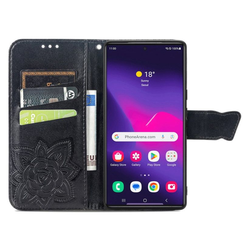 Lederhüllen Für Samsung Galaxy S25 Ultra 5g Barocker Schmetterling