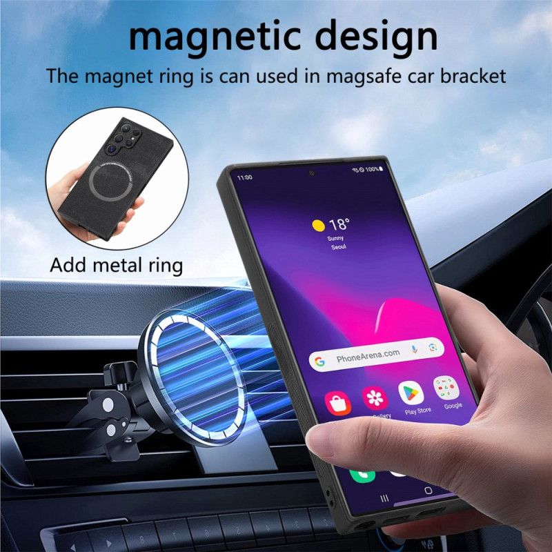 Lederhüllen Samsung Galaxy S25 Ultra 5g Handyhülle Abnehmbare Magnetische Rfid-schutzhülle