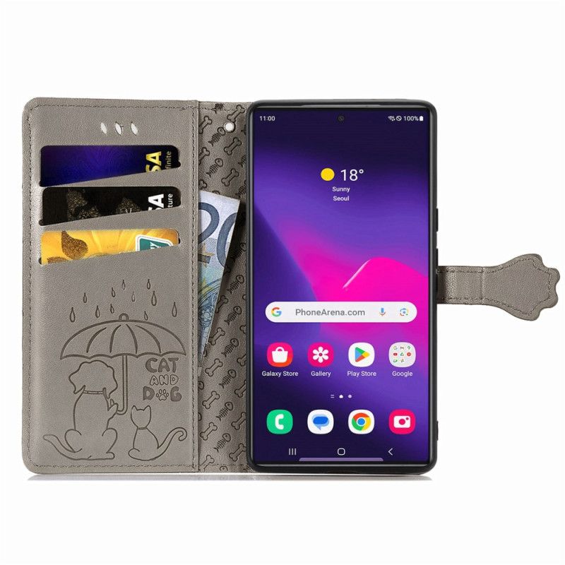 Lederhüllen Samsung Galaxy S25 Ultra 5g Handyhülle Geldbörse Mit Tiermotiven