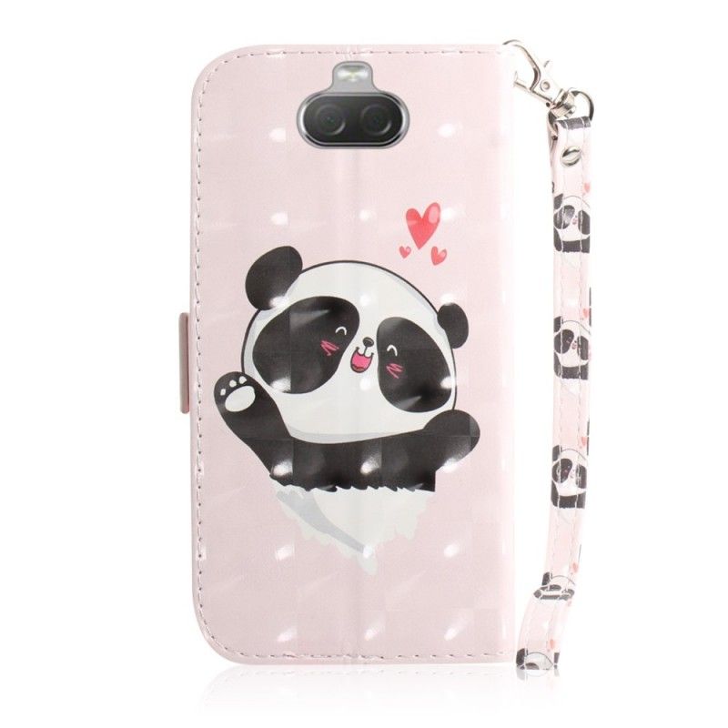 Lederhüllen Für Sony Xperia 10 Panda Liebe Mit Tanga