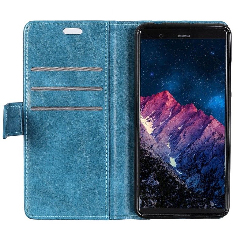 Lederhüllen Sony Xperia 10 Handyhülle Antiker Ledereffekt