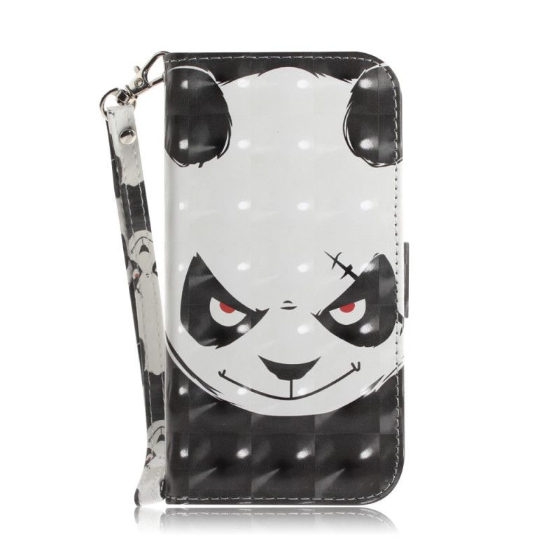 Lederhüllen Asus ZenFone 6 Handyhülle Wütender Panda Mit Tanga