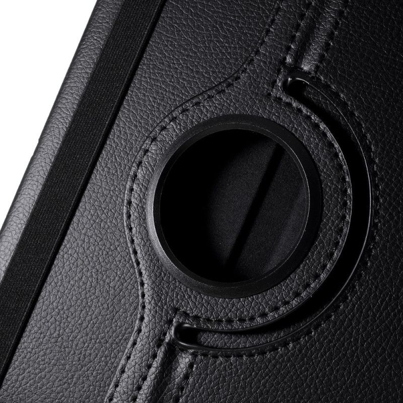 Lederhüllen Für Huawei MediaPad T3 10 Schwarz 360 ° Drehbares Litschi-Kunstleder