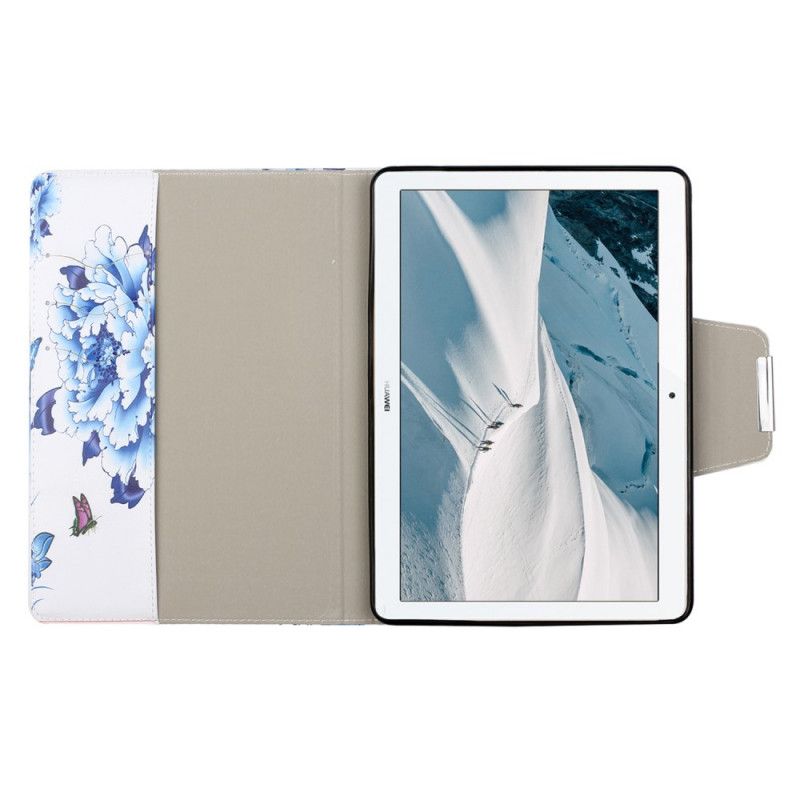 Lederhüllen Huawei MediaPad T3 10 Grün Ultimative Blumen