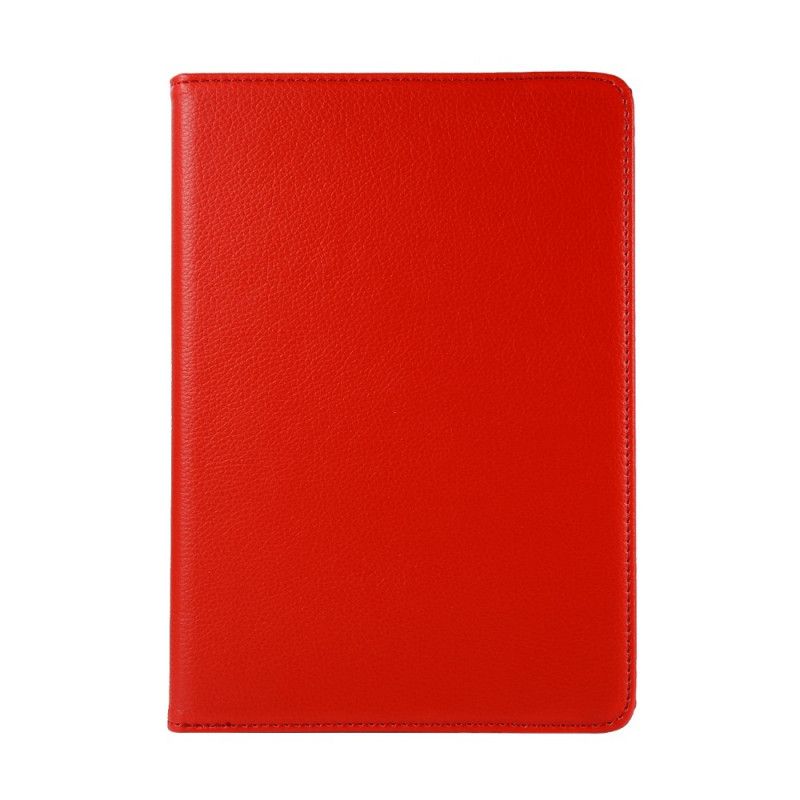 Lederhüllen Huawei MediaPad T3 10 Rot 360 ° Drehbarer Litschilederstil