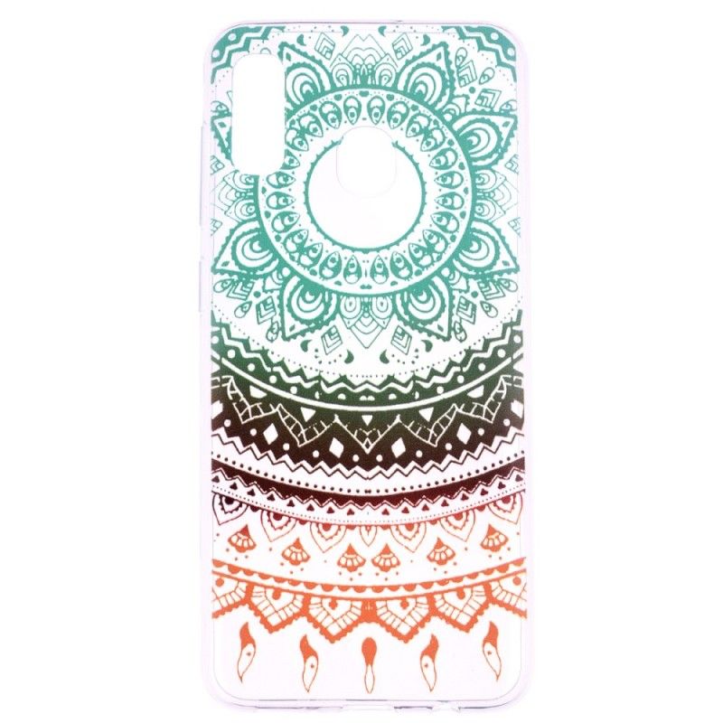 Hülle Für Samsung Galaxy A40 Transparentes Buntes Mandala