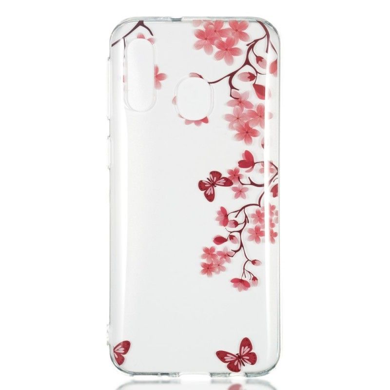 Hülle Samsung Galaxy A40 Blühender Baum