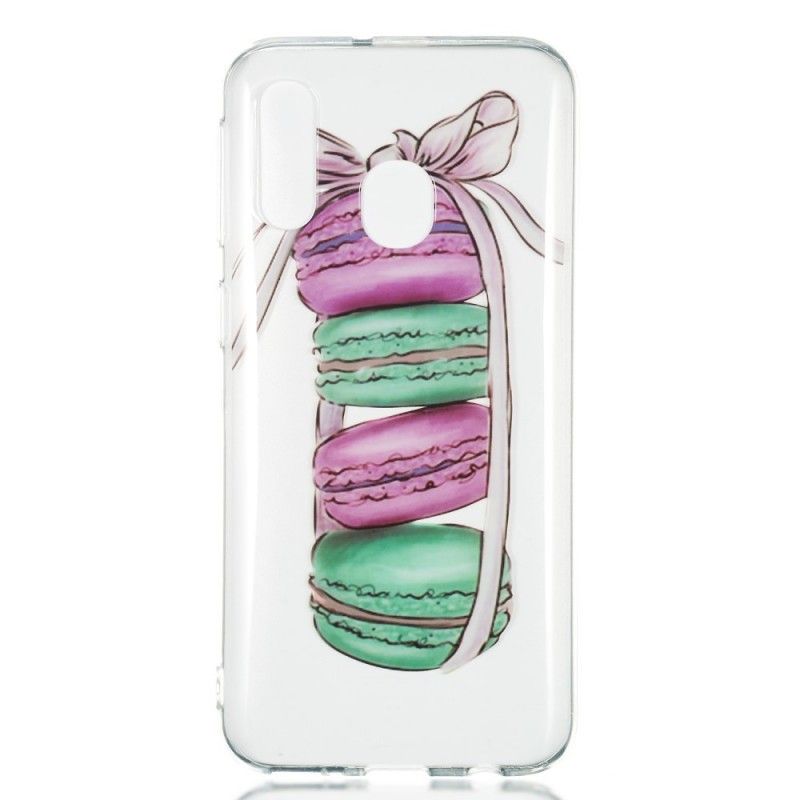 Hülle Samsung Galaxy A40 Handyhülle Gourmet-Makronen