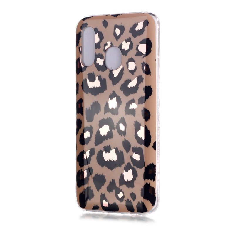 Hülle Samsung Galaxy A40 Handyhülle Marmor Im Leopardenstil