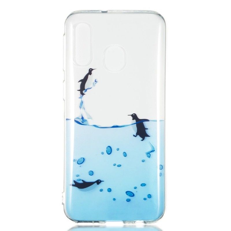 Hülle Samsung Galaxy A40 Handyhülle Pinguinspiel