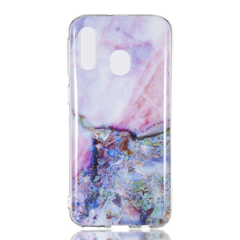 Hülle Samsung Galaxy A40 Mehrfarbiger Marmor