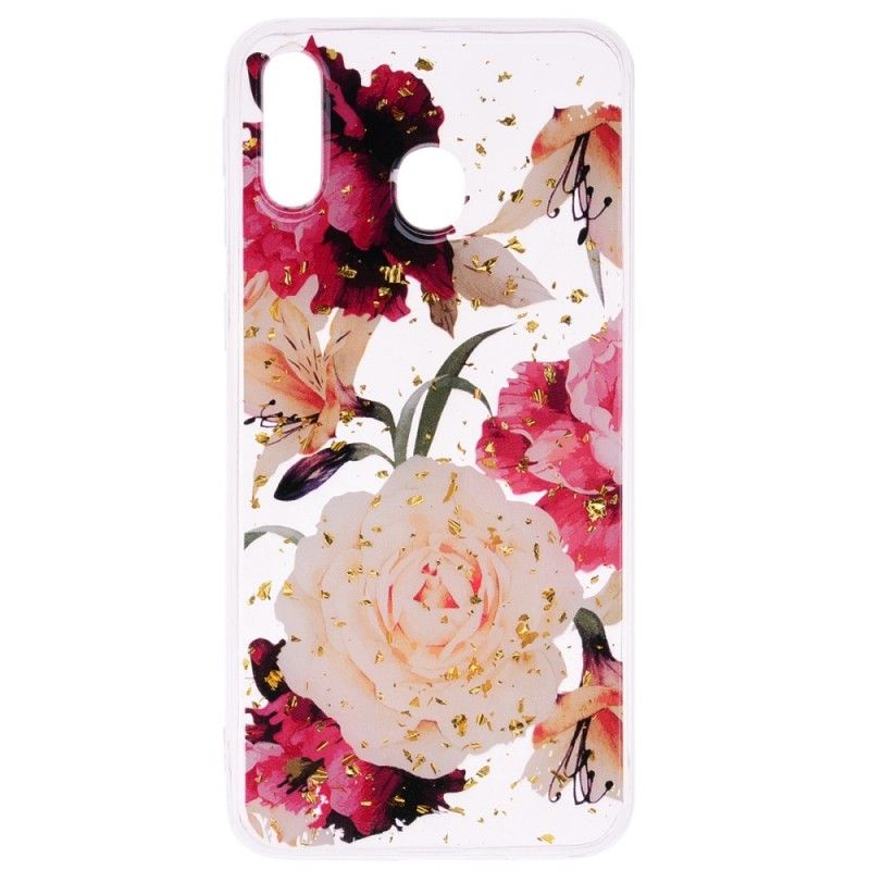 Hülle Samsung Galaxy A40 Transparente Schöne Blumensträuße
