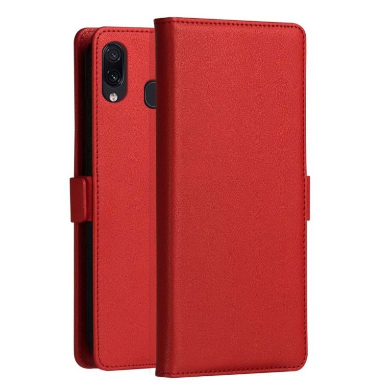 Lederhüllen Samsung Galaxy A40 Rot Dzgogo Milo Series