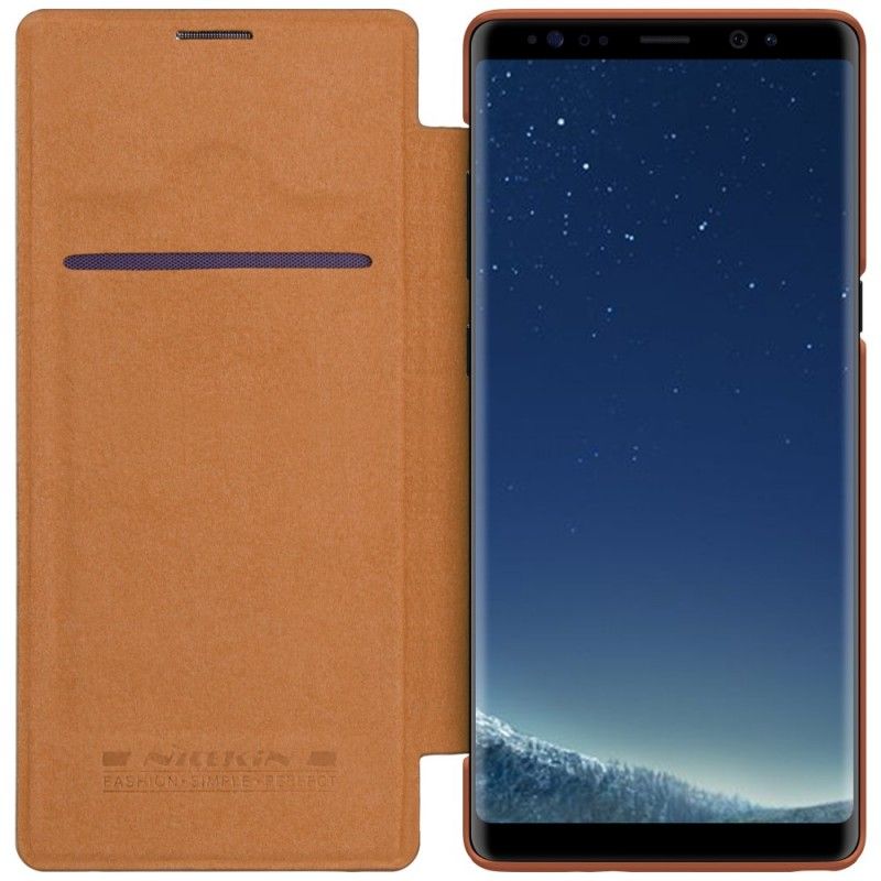 Flip Case Für Samsung Galaxy Note 8 Schwarz Nillkin-Qin-Serie