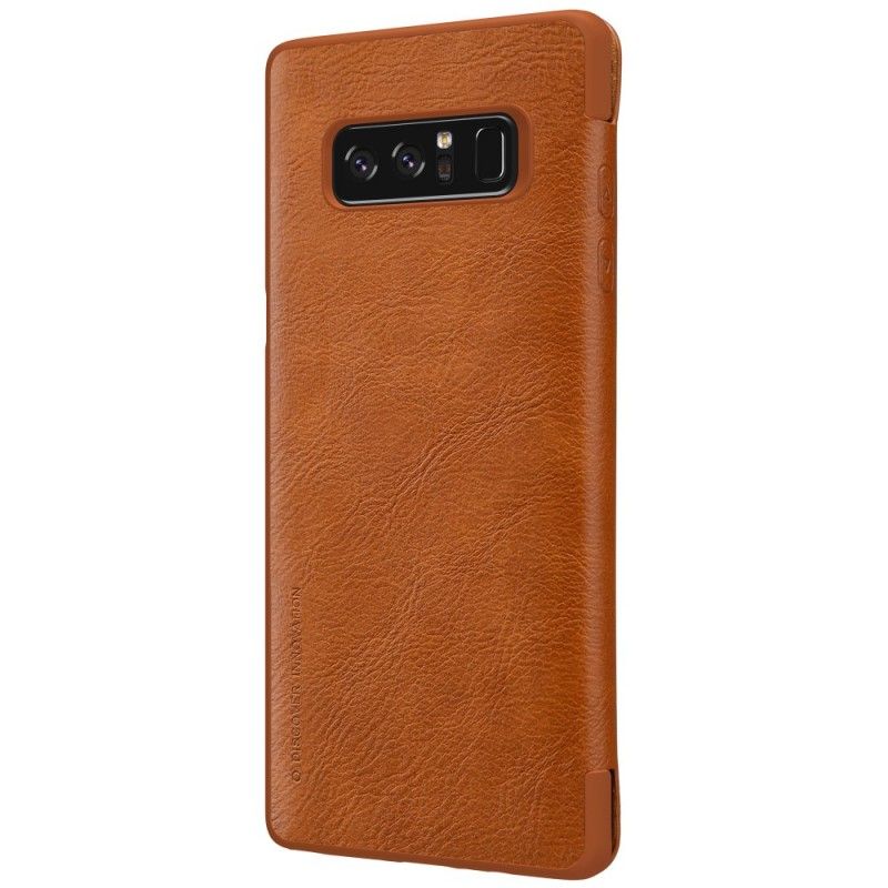 Flip Case Für Samsung Galaxy Note 8 Schwarz Nillkin-Qin-Serie