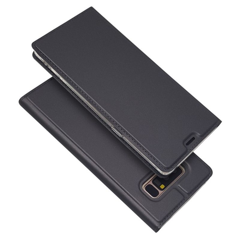 Flip Case Samsung Galaxy Note 8 Schwarz Premium-Ledereffekt