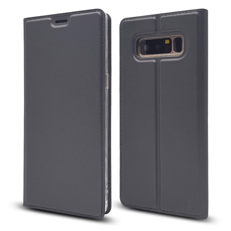 Flip Case Samsung Galaxy Note 8 Schwarz Premium-Ledereffekt