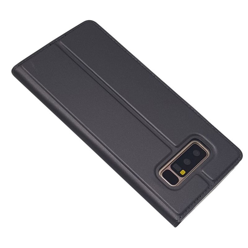 Flip Case Samsung Galaxy Note 8 Schwarz Premium-Ledereffekt