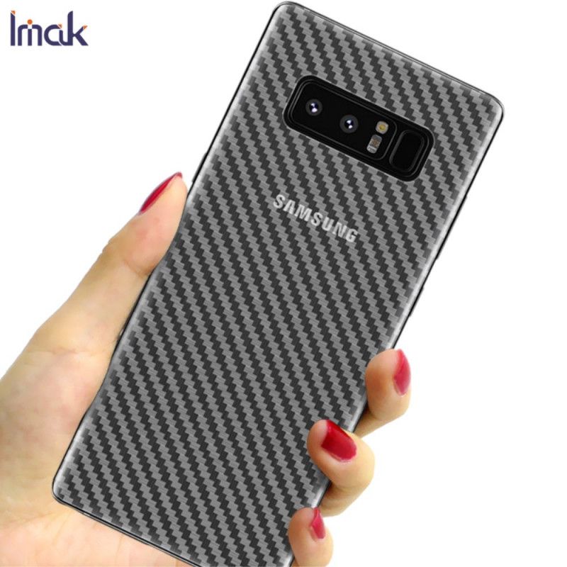 Hintere Schutzfolie Im Samsung Galaxy Note 8 Carbon-Imak-Stil