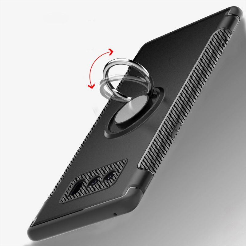 Hülle Für Samsung Galaxy Note 8 Schwarz Hybriddesign Mit Ring