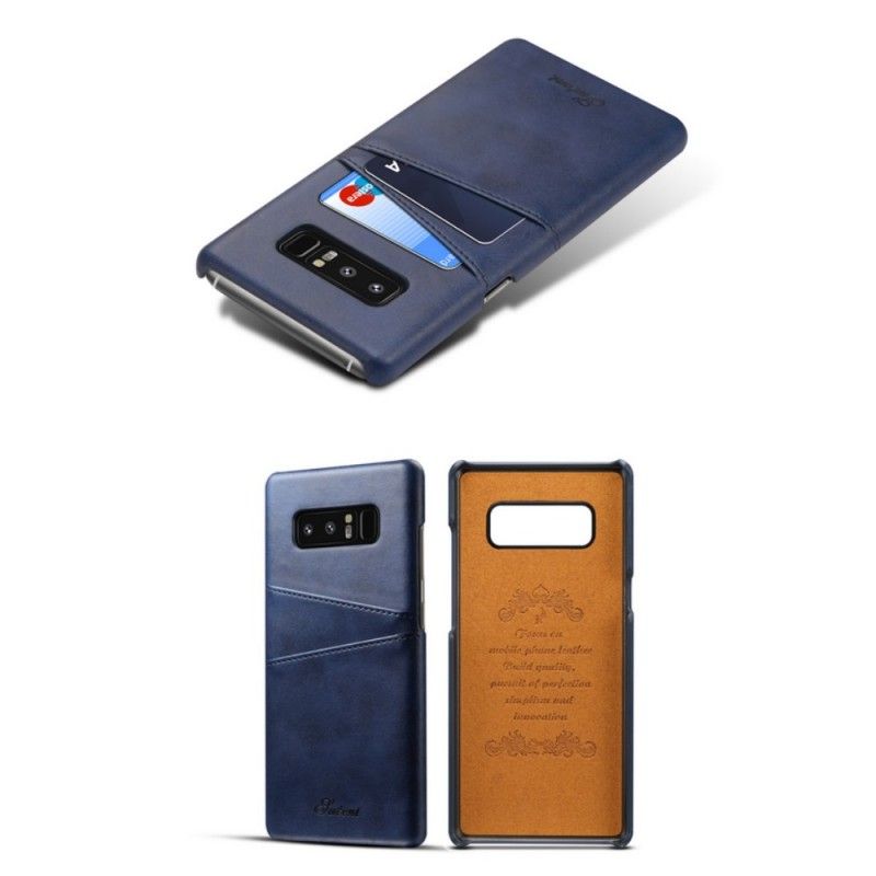 Hülle Für Samsung Galaxy Note 8 Schwarz Karteninhaber