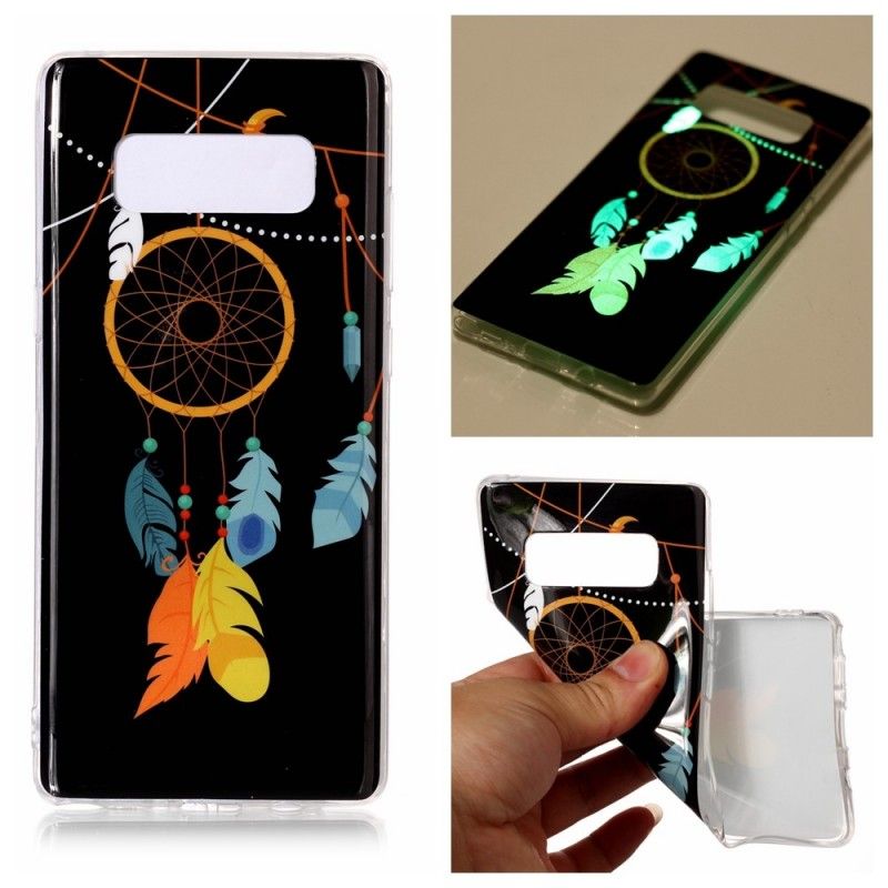 Hülle Samsung Galaxy Note 8 Einzigartiger Fluoreszierender Traumfänger