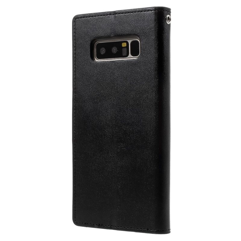 Lederhüllen Samsung Galaxy Note 8 Cyan Sonate Aus Quecksilber-Gänsehaut-Kunstleder