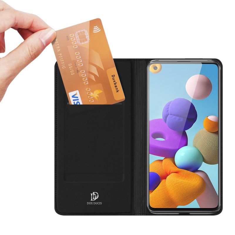 Flip Case Für Samsung Galaxy A21S Schwarz Pro-Dux-Ducis-Haut