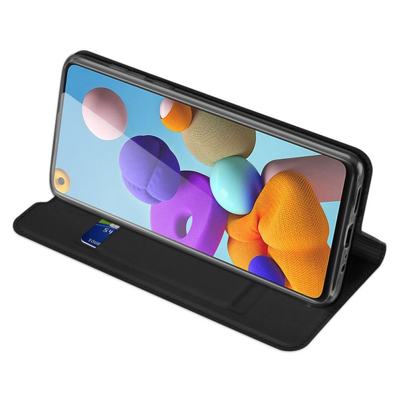 Flip Case Für Samsung Galaxy A21S Schwarz Pro-Dux-Ducis-Haut