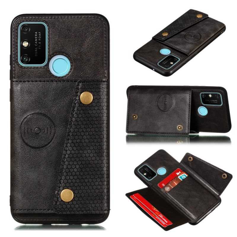 Hülle Für Samsung Galaxy A21S Schwarz Snap Wallet