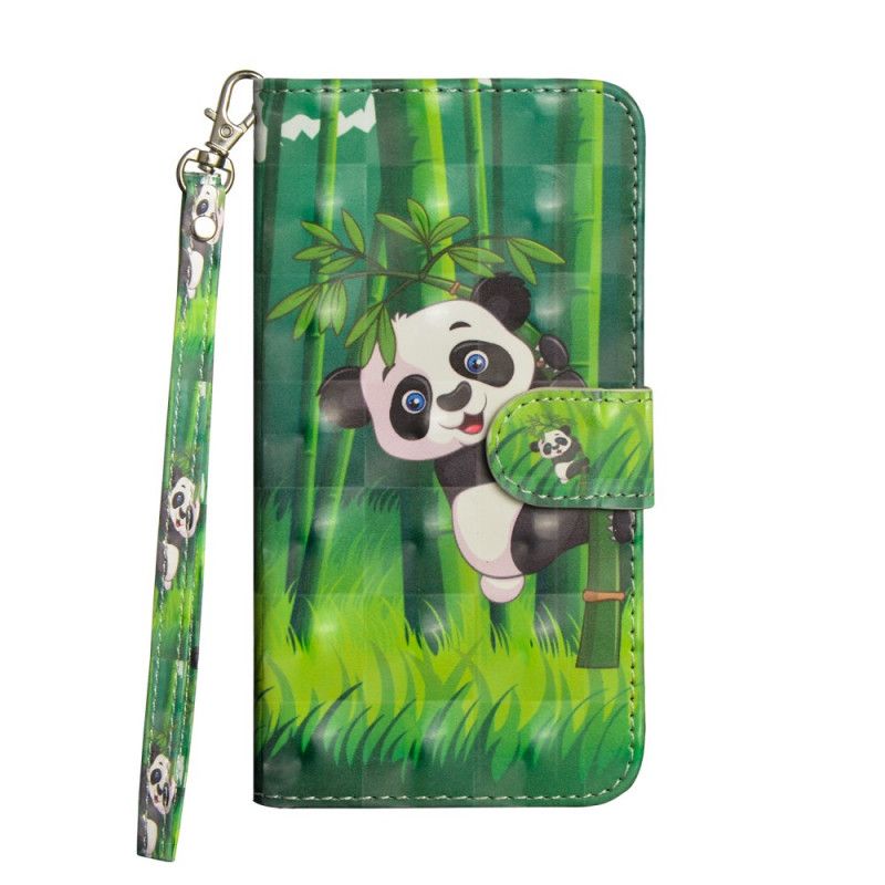 Lederhüllen Für Samsung Galaxy A21S Panda Und Bambus