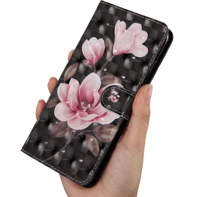 Lederhüllen Samsung Galaxy A21S Handyhülle Blüten Blühen