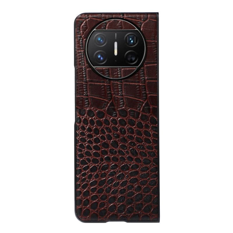 Hülle Huawei Mate X3 Echtlederoptik (krokodilleder)