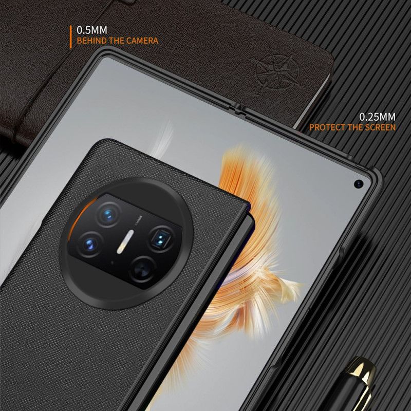 Hülle Huawei Mate X3 Handyhülle Gewebte Textur