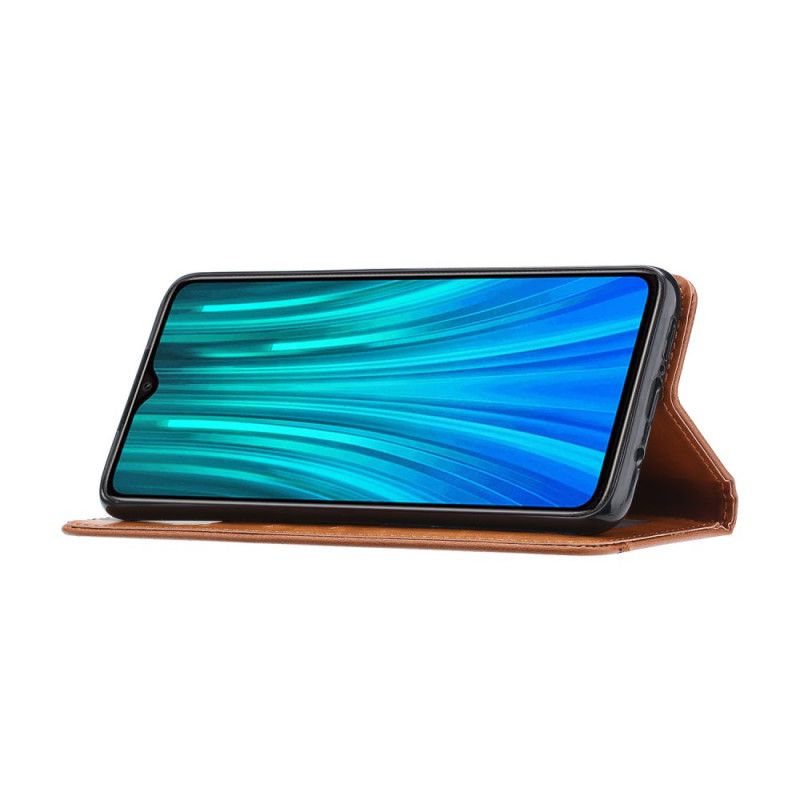 Flip Case Für Xiaomi Redmi Note 8 Pro Schwarz Kartenhalter Aus Kunstleder