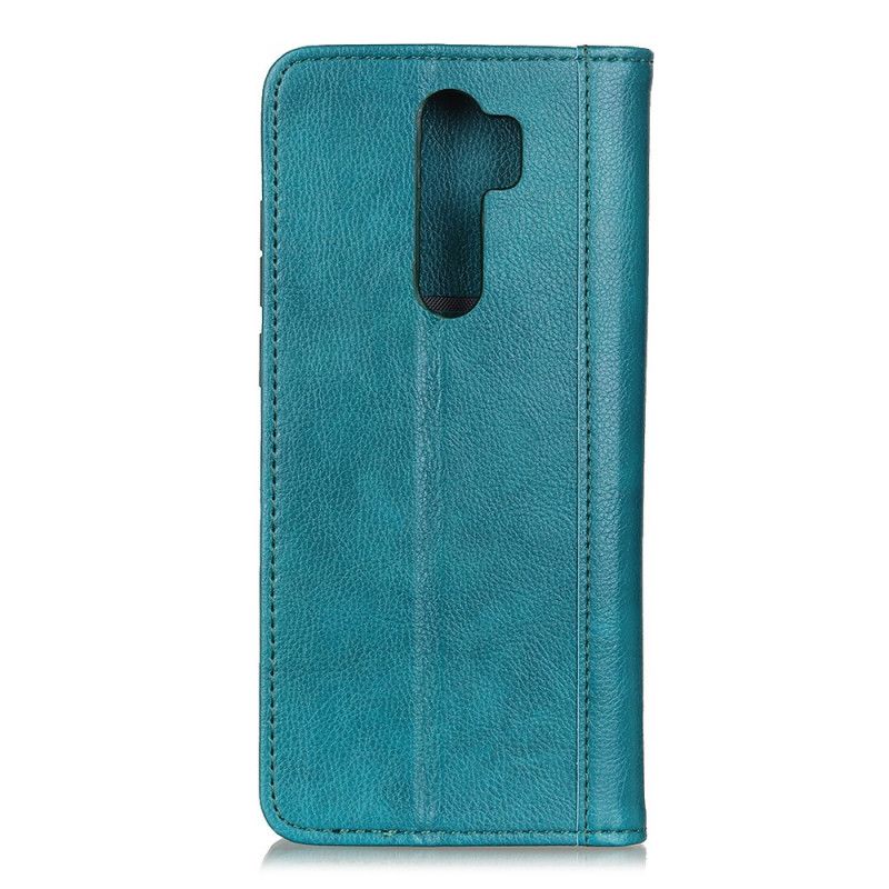 Flip Case Xiaomi Redmi Note 8 Pro Schwarz Handyhülle Geteilte Litschilederversion