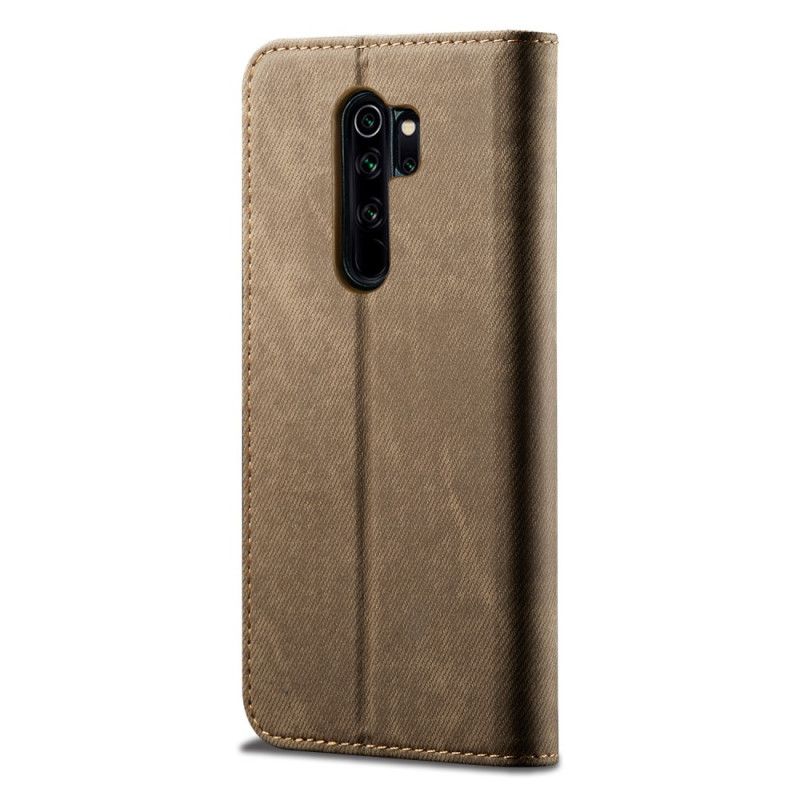 Flip Case Xiaomi Redmi Note 8 Pro Schwarz Jeansstoff