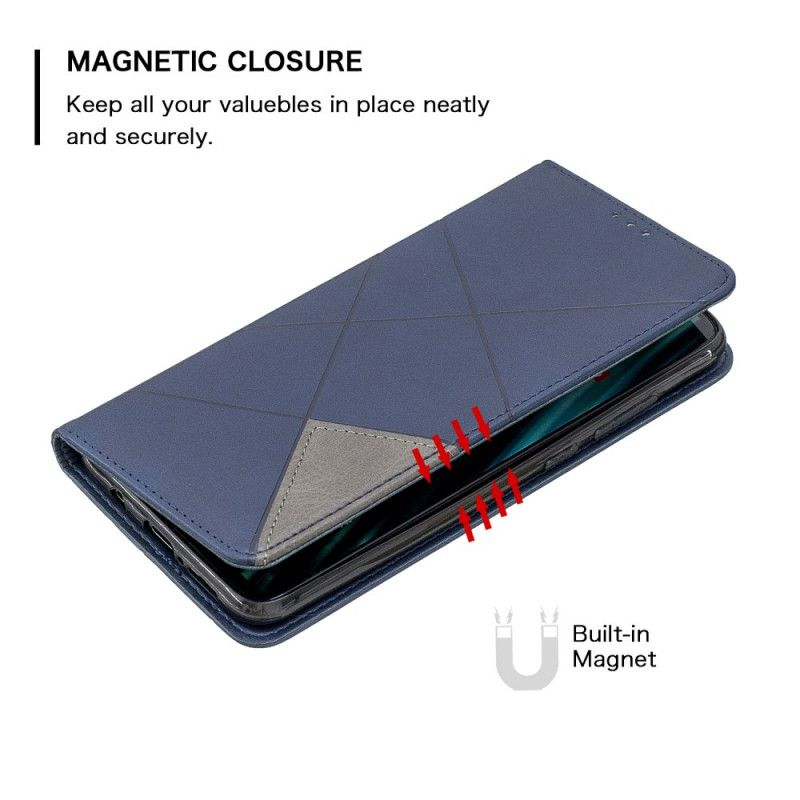 Flip Case Xiaomi Redmi Note 8 Pro Schwarz Künstlerstil