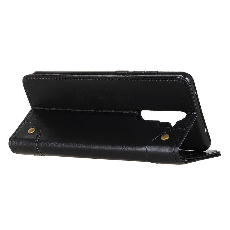 Flip Case Xiaomi Redmi Note 8 Pro Schwarz Vintage Alt