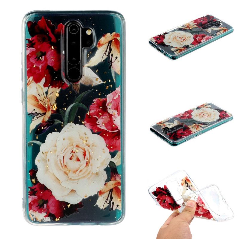 Hülle Für Xiaomi Redmi Note 8 Pro Transparente Schöne Blumensträuße