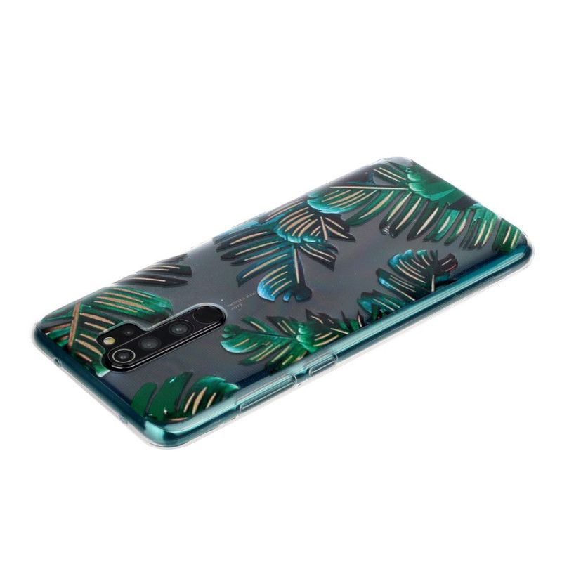 Hülle Xiaomi Redmi Note 8 Pro Handyhülle Grüne Blätter