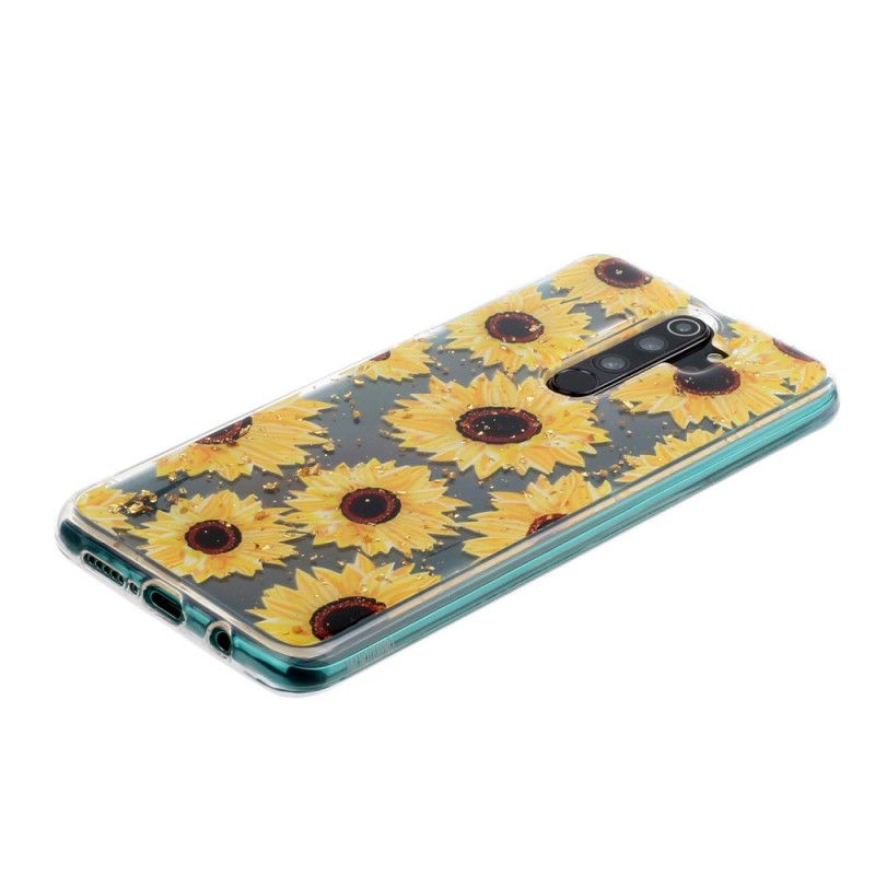 Hülle Xiaomi Redmi Note 8 Pro Handyhülle Mehrere Sonnenblumen
