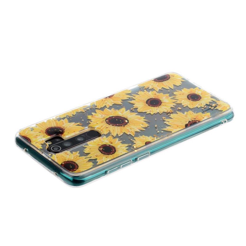 Hülle Xiaomi Redmi Note 8 Pro Handyhülle Mehrere Sonnenblumen
