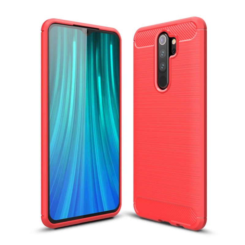 Hülle Xiaomi Redmi Note 8 Pro Schwarz Gebürstete Kohlefaser